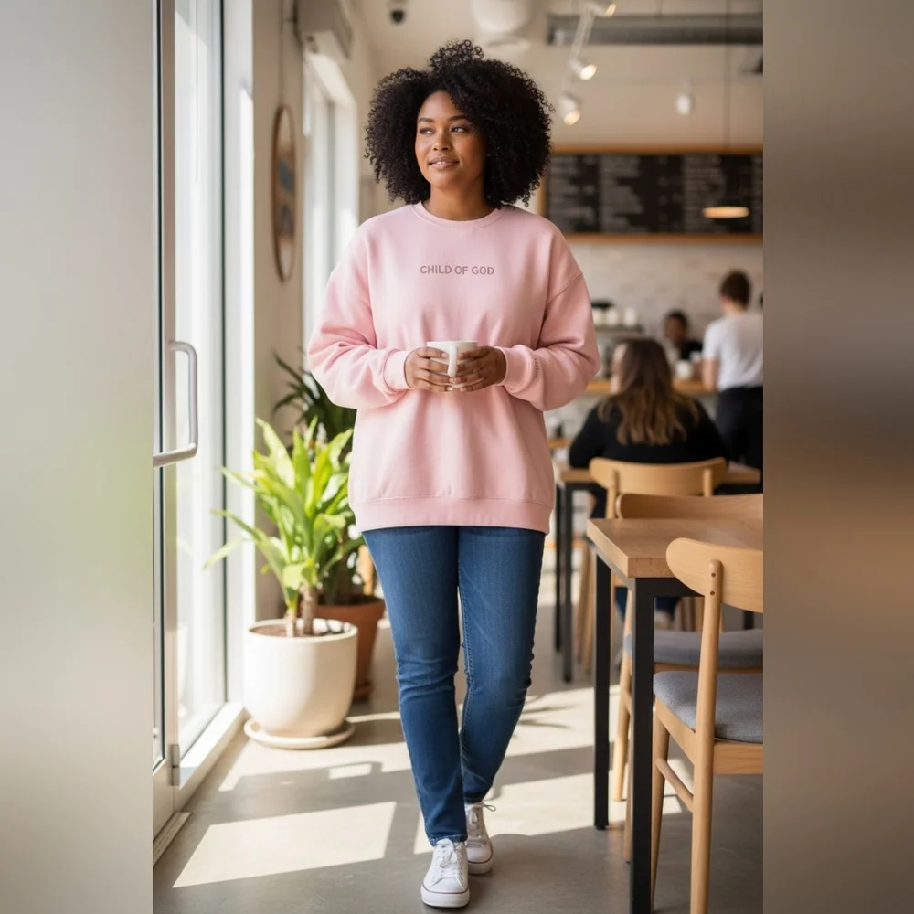 ESSENCE BETTER UNSAID Pink Long Sleeve Shirt (Child OF GOD.) No Tags - Picture 1 of 9